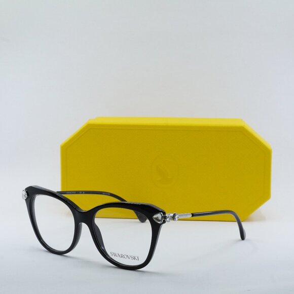 FINAL PRICE NEW SWAROVSKI SK2012 1038 BLACK EYEGLASSES - Picture 1 of 10